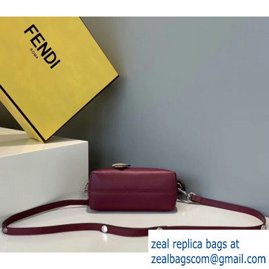 Fendi Leather By The Way Mini Boston Bag Burgundy - Click Image to Close