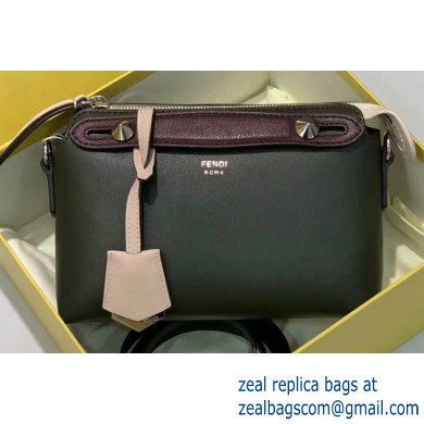 Fendi Leather By The Way Mini Boston Bag Dark Green - Click Image to Close