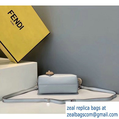 Fendi Leather By The Way Mini Boston Bag Pale Blue/Coffee/Apricot