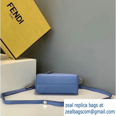 Fendi Leather By The Way Mini Boston Bag Sky Blue