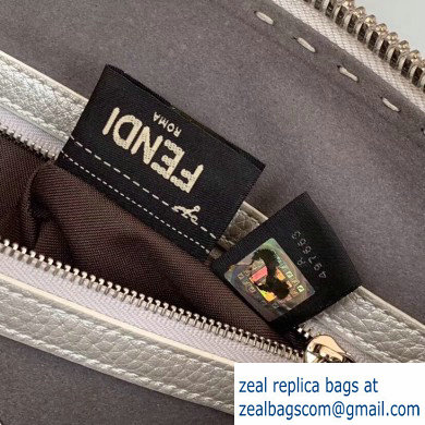 Fendi Leather Lei Selleria Bag Silver - Click Image to Close