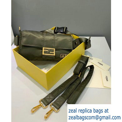 Fendi Porter Nylon Baguette Belt Bag Army Green 2019 - Click Image to Close