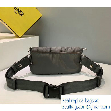 Fendi Porter Nylon Baguette Belt Bag Gray 2019