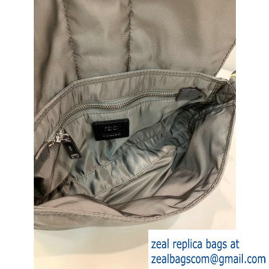 Fendi Porter Nylon Baguette Belt Bag Gray 2019
