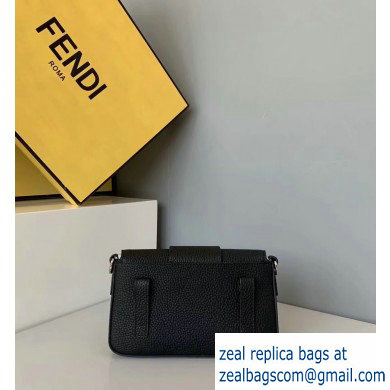 Fendi Roma Amor Leather Mini Baguette Belt Bag Black 2019