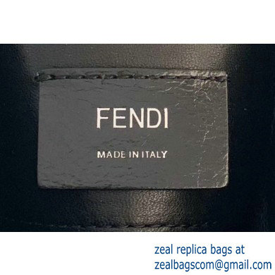 Fendi Roma Amor Leather Mini Baguette Belt Bag Black 2019 - Click Image to Close