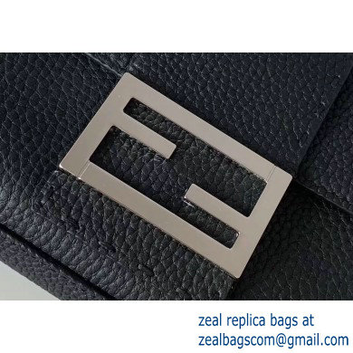 Fendi Roma Amor Leather Mini Baguette Belt Bag Black 2019 - Click Image to Close