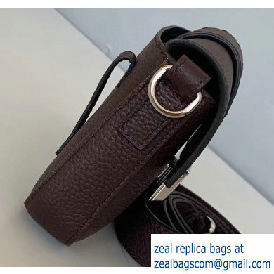 Fendi Roma Amor Leather Mini Baguette Belt Bag Burgundy 2019 - Click Image to Close