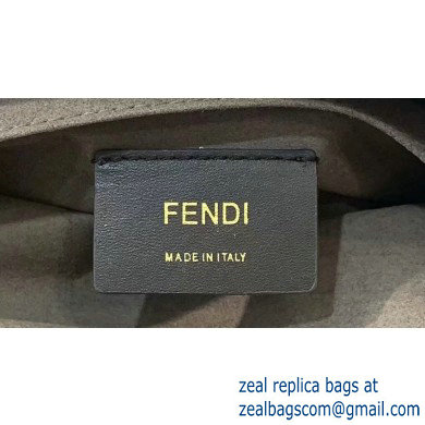 Fendi Stamp Glazed Fabric Medium Double F Bag Light Brown - Click Image to Close