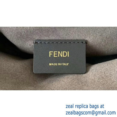 Fendi Stamp Glazed Fabric Medium Double F Bag Red