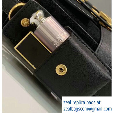 Fendi Suede Large Baguette Bag Black with Cage 2019 - Click Image to Close