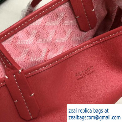 Goyard Anjou Reversible Tote Mini Bag Cherry Pink