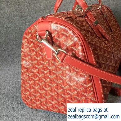 Goyard Croisiere Weekend/Travel Bag Red