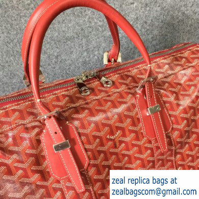 Goyard Croisiere Weekend/Travel Bag Red