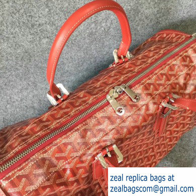 Goyard Croisiere Weekend/Travel Bag Red