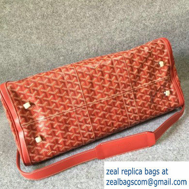 Goyard Croisiere Weekend/Travel Bag Red