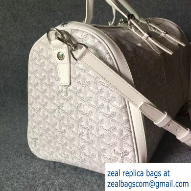 Goyard Croisiere Weekend/Travel Bag White - Click Image to Close