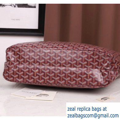 Goyard Fidji Shoulder Hobo Bag Burgundy - Click Image to Close