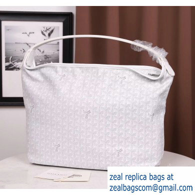 Goyard Fidji Shoulder Hobo Bag White