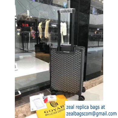 Goyard Trolley Travel Luggage Bag Black