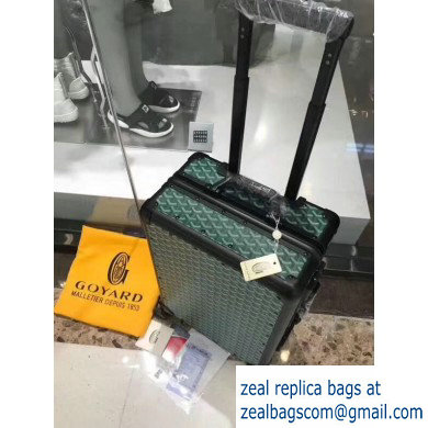 Goyard Trolley Travel Luggage Bag Green - Click Image to Close