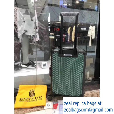 Goyard Trolley Travel Luggage Bag Green