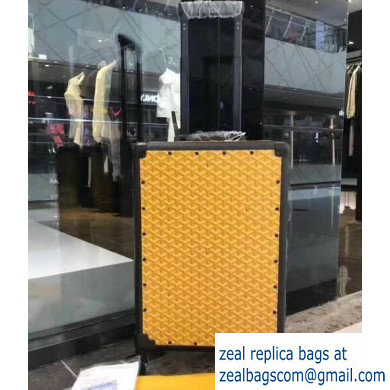 Goyard Trolley Travel Luggage Bag Yellow - Click Image to Close