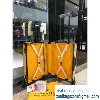 Goyard Trolley Travel Luggage Bag Yellow