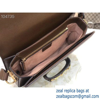 Gucci 1955 Horsebit Shoulder Bag 602204 GG Supreme Canvas Coffee 2019