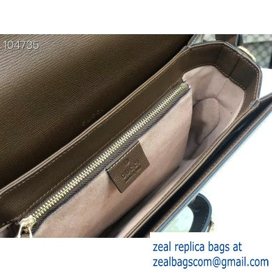 Gucci 1955 Horsebit Shoulder Bag 602204 GG Supreme Canvas Coffee 2019 - Click Image to Close