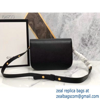 Gucci 1955 Horsebit Shoulder Bag 602204 Leather Black 2019