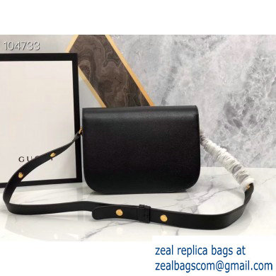 Gucci 1955 Horsebit Shoulder Bag 602204 Leather Black 2019 - Click Image to Close