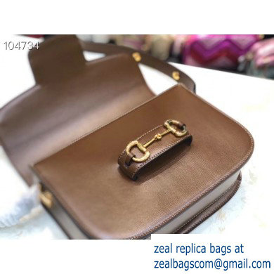 Gucci 1955 Horsebit Shoulder Bag 602204 Leather Coffee 2019