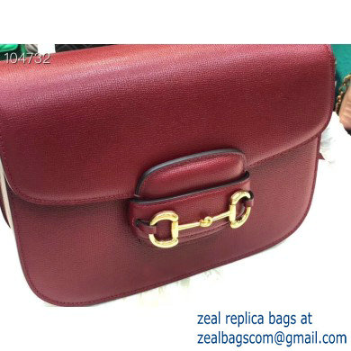 Gucci 1955 Horsebit Shoulder Bag 602204 Leather Red 2019 - Click Image to Close