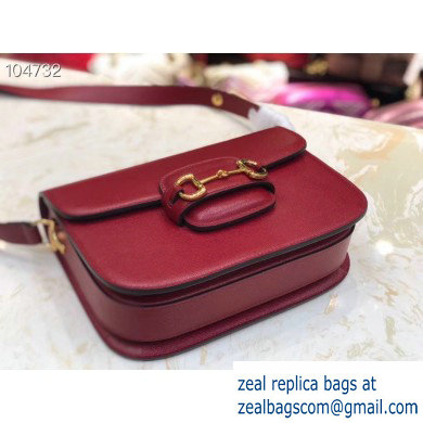 Gucci 1955 Horsebit Shoulder Bag 602204 Leather Red 2019 - Click Image to Close