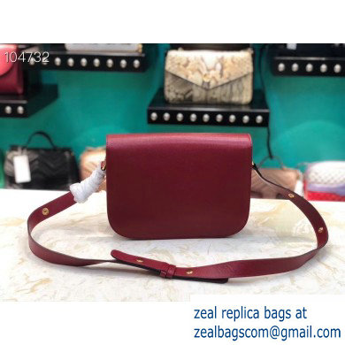 Gucci 1955 Horsebit Shoulder Bag 602204 Leather Red 2019