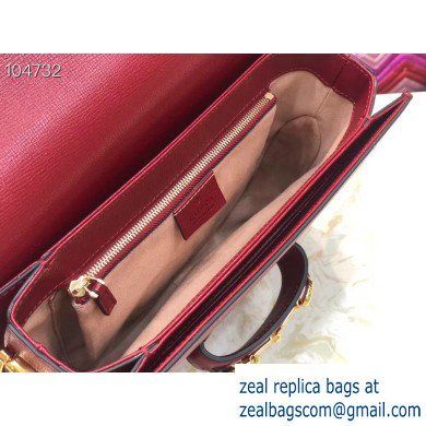 Gucci 1955 Horsebit Shoulder Bag 602204 Leather Red 2019