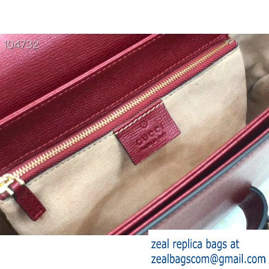 Gucci 1955 Horsebit Shoulder Bag 602204 Leather Red 2019 - Click Image to Close