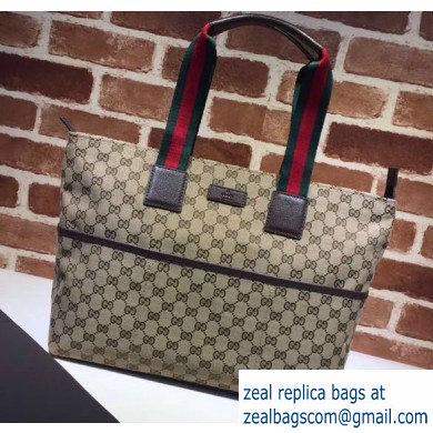 Gucci GG Canvas Diaper Bag 155524 Beige - Click Image to Close