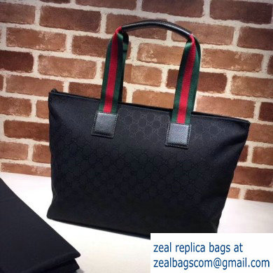 Gucci GG Canvas Diaper Bag 155524 Black