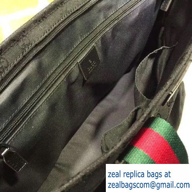 Gucci GG Canvas Diaper Bag 155524 Black - Click Image to Close