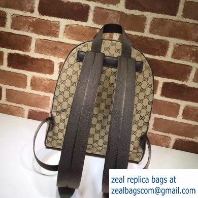 Gucci GG Canvas Rucksack Backpack Bag 449906 Beige