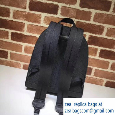 Gucci GG Canvas Rucksack Backpack Bag 449906 Black