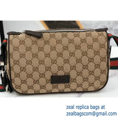 Gucci GG Canvas Shoulder Bag 499182 Beige