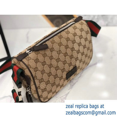 Gucci GG Canvas Shoulder Bag 499182 Beige