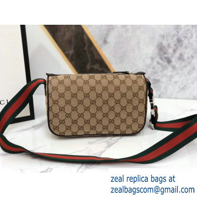 Gucci GG Canvas Shoulder Bag 499182 Beige