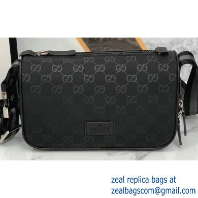 Gucci GG Canvas Shoulder Bag 499182 Black - Click Image to Close