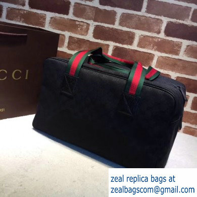 Gucci GG Carry-on Weekend/Travel Duffle Bag 153240 Black - Click Image to Close