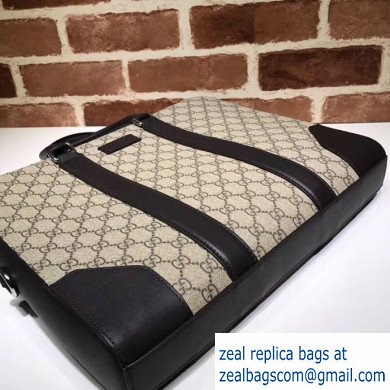 Gucci GG Supreme Business Briefcase Bag 474135 Beige