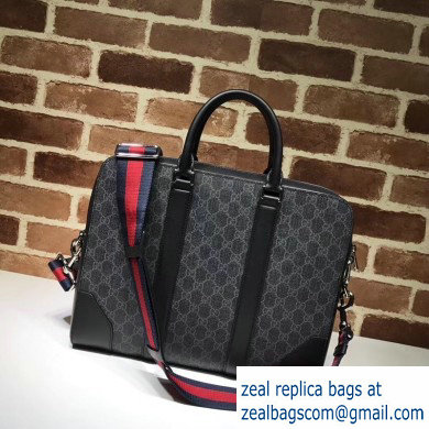 Gucci GG Supreme Business Briefcase Bag 474135 Black